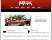 Tablet Screenshot of college-bridge.org